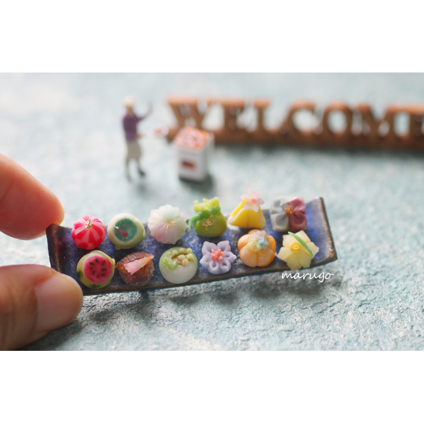miniature wagashi