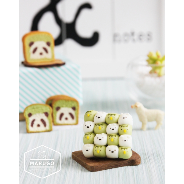 5 抹茶牛奶手撕麵包